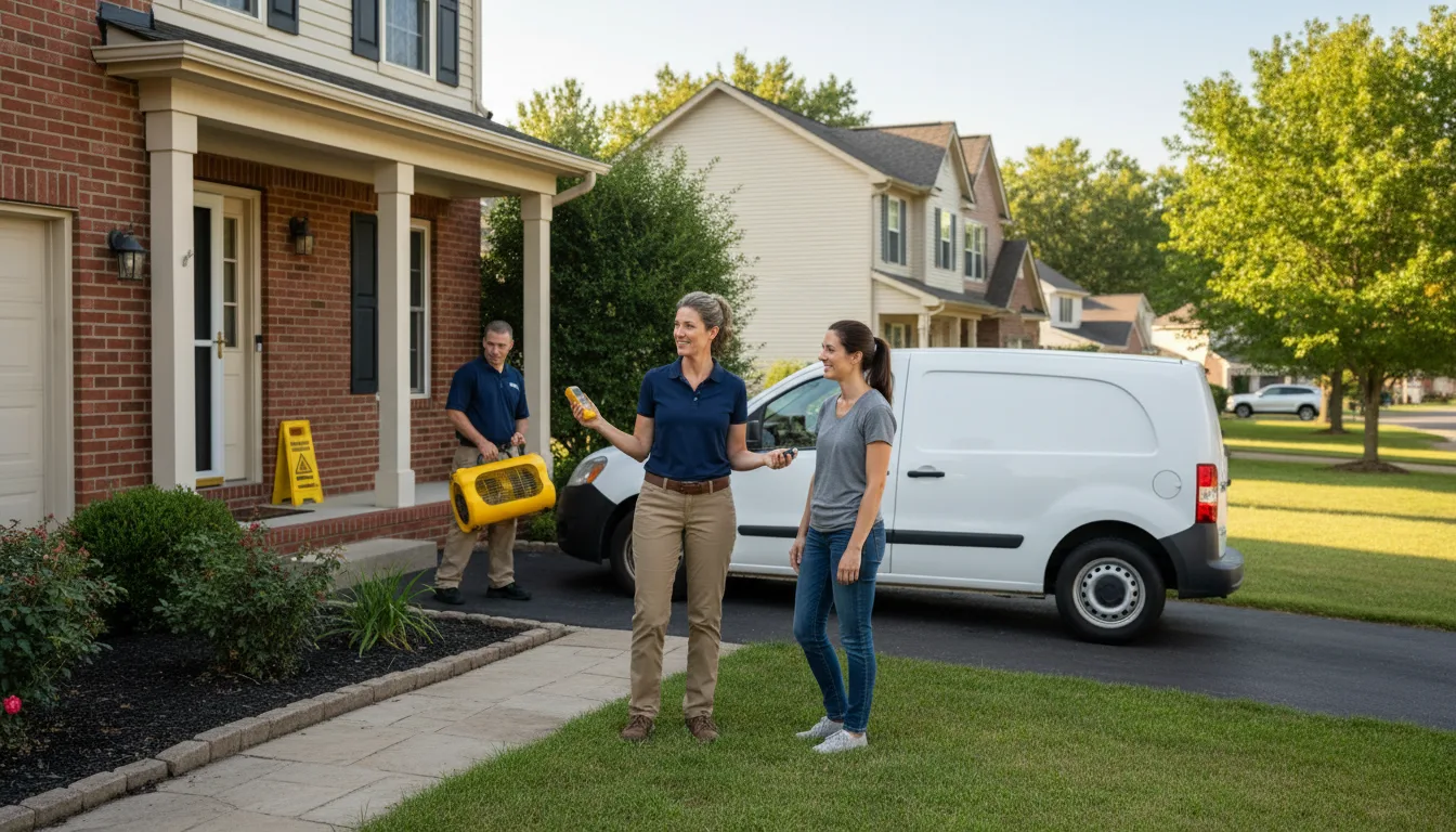 Residential water damage restoration in Bryant Pond, ME